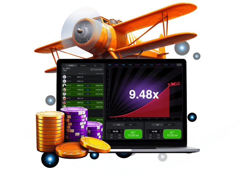 Aviator airplane illustration representing ck666 crash rounds and rising multipliers